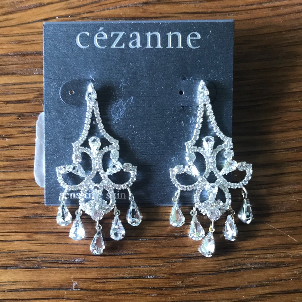 Cezanne bridal earrings